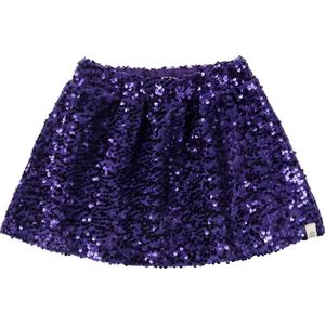 Your Wishes Sequin Mesh Wide Skirt Meisjes - Korte rok - Paars - Maat 92