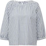s.Oliver Blouse - Blue Stripe - Zonder Sluiting - Met Strik