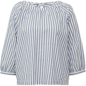 s.Oliver Blouse - Blue Stripe - Zonder Sluiting - Met Strik