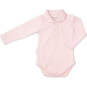 Frogs and Dogs - Polo Romper Basic - Roze - Maat 68 - Meisjes