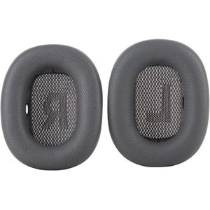 Allecto plus - Zachte Traagschuim Oorkussens voor AirPod MAX Headset, Duurzaam Leder, Zwart - Set van 2