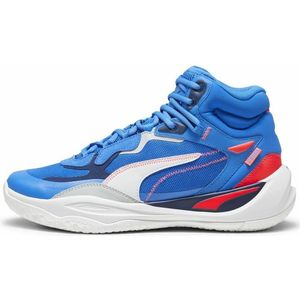 Basketbalschoenen voor Volwassenen Puma Playmaker Pro Mid Blauw