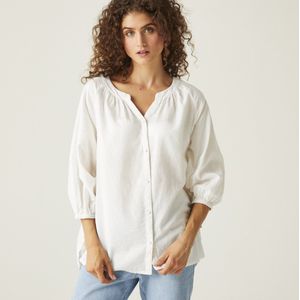 Regatta - Natuna - Damesblouse - Coolweave Katoen - Lichtgewicht - Met Strikceintuur