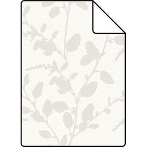 Proefstaal ESTAhome behang bladmotief wit - 26,5 x 21 cm - 148728-S