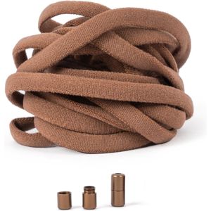 GBG Elastische Veters 100 - 150CM - Bruin - Schoenveters - Laces