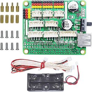 Smart Robot Car Driver Robot Expansion Board for Raspberry Pi 4 Model B/3B/3B/2B/B+ - L298P DC Motor Drive - PCA9685 16 Channel 12-Bit PWM Servo Motor Driver