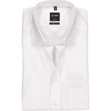 OLYMP Luxor modern fit overhemd - korte mouw - wit - Strijkvrij - Boordmaat: 41