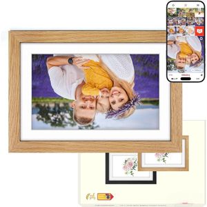 Lexium Digitale Fotolijst - Digitale Fotolijsten - Digitale Fotolijst met WiFi - Digitale Fotokader - Digitale Fotolijsten met WiFi - Fotokader
