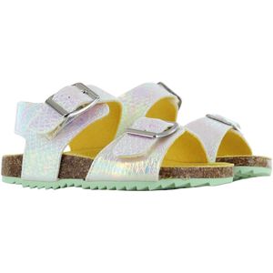 Sandalen | Meisjes | Silver Pearl | Microleer | Go Banana's | Maat 22