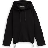 TOM TAILOR Denim Sweatshirt voor dames, 14482 - Deep Black, XL