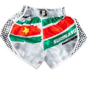 Booster Kickboks broekje AD SURINAME - L Wit/Rood/Groen