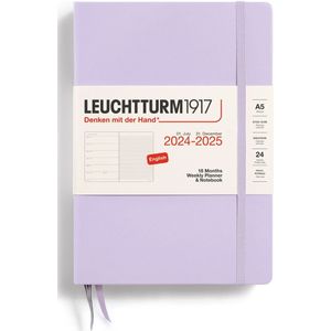 Leuchtturm1917 weekplanner + notities - agenda - 18 maanden 2024 - 2025 - hardcover - A5 - lilac