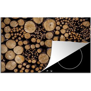 KitchenYeah® Inductie beschermer 78x52 cm - Brandhout in verschillende maten - Kookplaataccessoires - Afdekplaat voor kookplaat - Inductiebeschermer - Inductiemat - Inductieplaat mat