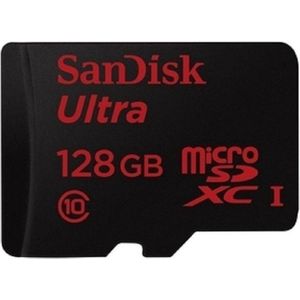 Sandisk Ultra MicroSD 128GB + Adapter - 48MB/s Class 10