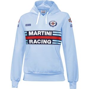 Sparco Martini Racing Dames Hoodie - Hemelsblauw - maat S