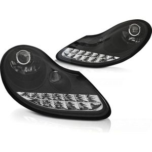 Koplampen - voor PORSCHE BOXSTER 96-04 /911 996 - LED - ZWART