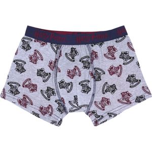 Grijze jongensboxershort Hogwarts Harry Potter