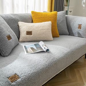 Hoekhoes voor 1-4-zitsbank fluwelen bankbescherming Grijs - 70x180cm Bankhoes