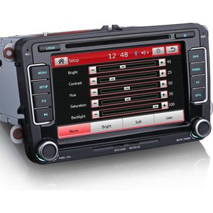 RNS 510 look radio passend op vw navigatie bluetooth usb  Volkswagen seat skoda incl Gratis achteruitrij  camera