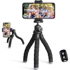 Mobiele Telefoon Statief met Bluetooth Afstandsbediening - Mini Statief voor Smartphone en Camera