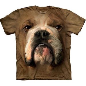 T-shirt Bulldog Face S