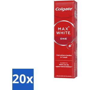 20 x Colgate Tandpasta Max White One 75 ml - Tandpasta - Witte Tanden - Whitening - Tanden Witter Maken - Tandpasta Whitening