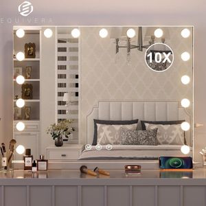 Equivera Hollywood Spiegel - Hollywood Spiegel met Verlichting - Make-up Spiegel - Hollywood Mirror