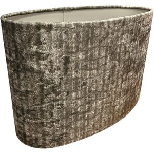 Lampenkap moodlight ovaal 40x20x25 croco small 82 taupe