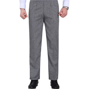 Bovista Linnen Broek Heren - Zomerbroek - Volwassenen - Lange Broek - Pantalon - Strandbroek - Zomer - Ibiza Stijl - Donkergrijs - Maat XXS