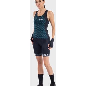 Ale Dames Fietsshirt Zonder Mouwen Solid Helios - Turquoise - S - Valt klein