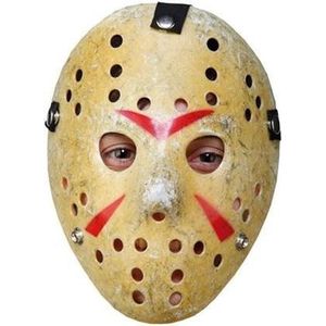 Witbaard Hockeymasker Halloween Geel One-size