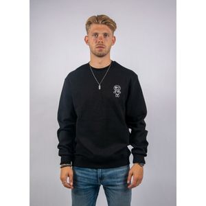 Wrong Friends - Brooks - Sweater - Zwart - Heren - Regular Fit