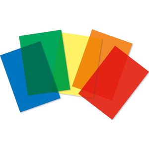 Eduplay transparante vellen A4 knutselmateriaal 5 stuks multicolor.