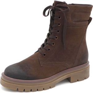 Marco Tozzi Dames Veterboot - 25277-361 Bruin - Maat 39