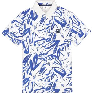 Garcia Poloshirt Polo Met Print R41223 1464 Milk Melee Mannen Maat - XL