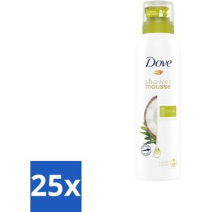 Dove Shower Foam Coconut Oil 200 ml - Bulkverpakking - 25 stuks