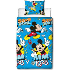 Mickey Mouse Dekbed - eenpersoons - Mickey dekbedovertrek