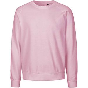 Fairtrade unisex sweater met ronde hals Light Pink - M