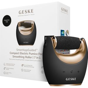 GESKE Compact Electric Pumice Foot Smoothing Roller | 7 in 1 | Elektrische Voetvijl & Exfoliator | Langdurige Puimsteen | Voor Zachte Voeten | Geavanceerde Eeltverwijdering