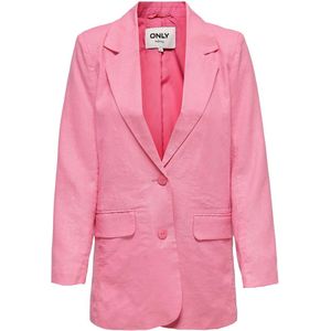 Only Blazer Onlcaro Linen Blend Ovs Blazer 15255171 Sachet Pink Dames Maat - 36