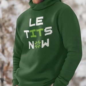 Foute Kerst Hoodie Groen Le Tits Now S