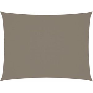 vidaXL - Zonnescherm - rechthoekig - 5x7 - m - oxford - stof - taupe