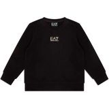 EA7 - Core Identity - Katoenen Sweater - Zwart - Ronde Hals