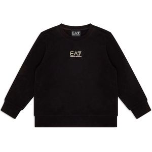 EA7 - Core Identity - Katoenen Sweater - Zwart - Ronde Hals