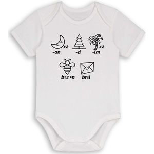 Mama en papa zijn lief - romper - rebus - kraamcadeau