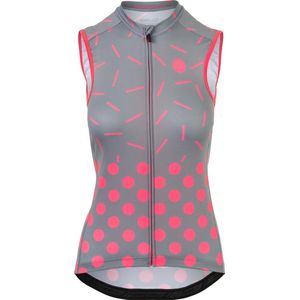 AGU Sprinkle Dot Singlet Essential Dames Fietsshirt - Maat S - Grijs