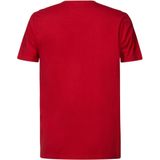 Petrol Industries - Heren Basic logo T-shirt - Rood - XXL