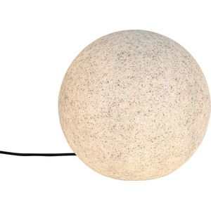 QAZQA nura - Moderne Vloerlamp | Staande Lamp - 1 lichts - H 53.7 cm - Grijs - Buitenverlichting