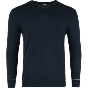 V-neck Sweater Mannen - Navy - Maat S