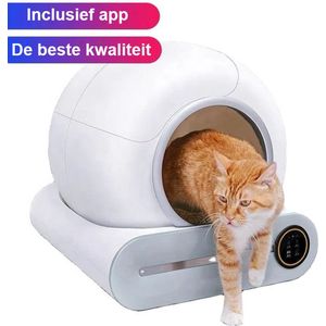 Automatische Kattenbak - Zelfreinigende Kattenbak - Electrische kattenbak - Inclusief app - Kattenbak met Zeefsysteem - 65L - Cat Litter Box - Cat Toilet